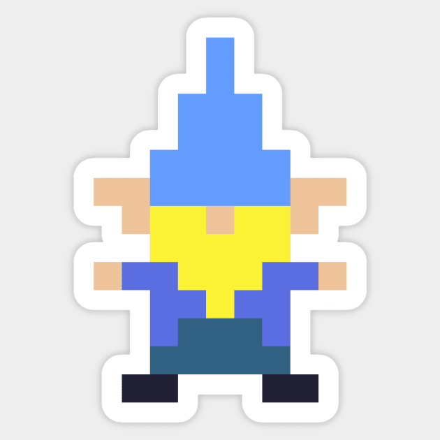 High Elf Gnome in Pixel Sticker by MacSquiddles